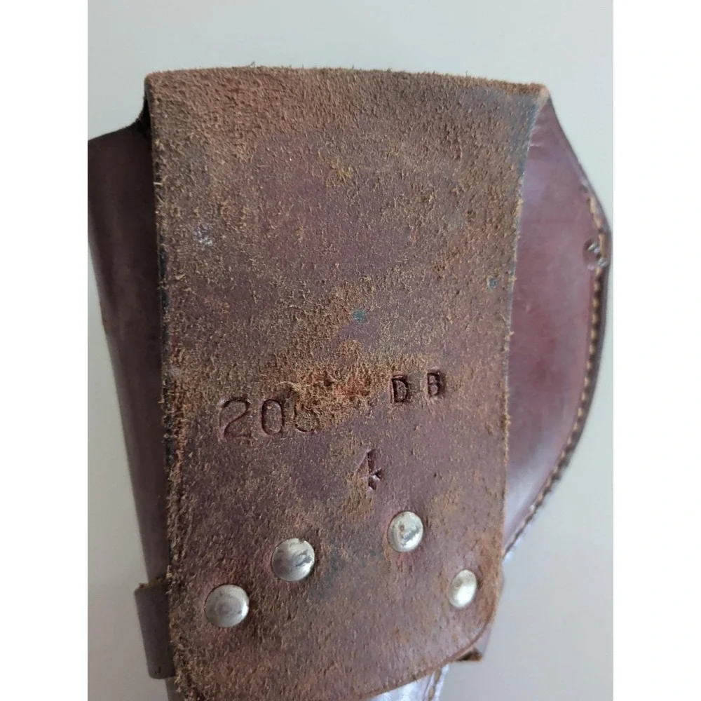 Vintage Red Leather Pistol Holster